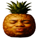 パイナップル,顔,合成,果物,ユニーク