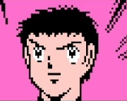 ドット絵,ゲーム,男性,ピンク背景,レトロ,スポーツ,キャプテン翼