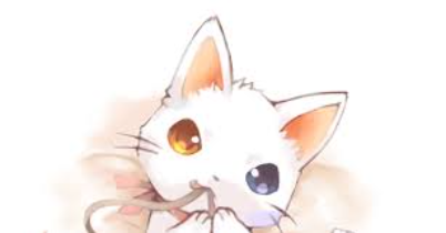 猫,茶色の目,青い目,かわいい,イラスト