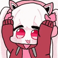 アバター,猫耳,ヘッドホン,ピンク,パーカー,赤目,かわいい,アニメ風,イラスト