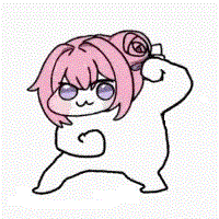キャラクター,ピンク髪,ダンス,かわいい,シンプル