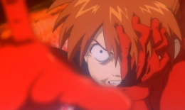 アニメ,赤髪,手,驚き,キャラクター,エヴァンゲリオン