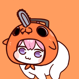 チェンソー,着ぐるみ,アニメキャラ,オレンジ,ねこ,かわいい,チェンソーマン